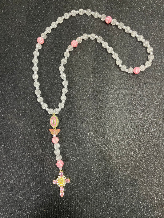 Chapelet - coeur de rose