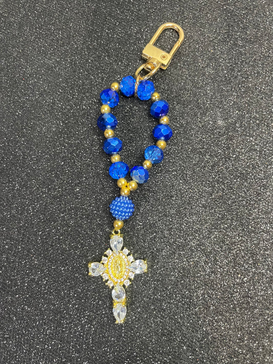 Porte clés - perles « bloo »