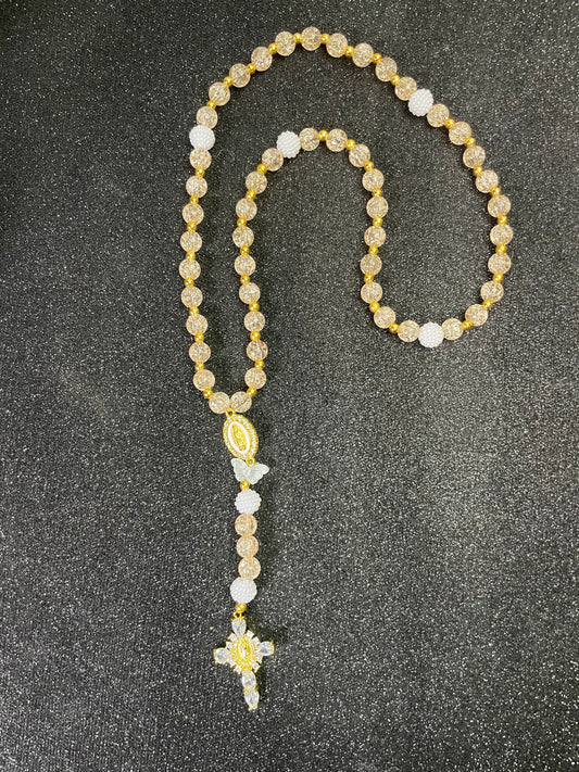 Chapelet - perles « miel »