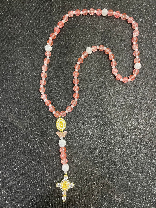 Chapelet - perles « pastèque »