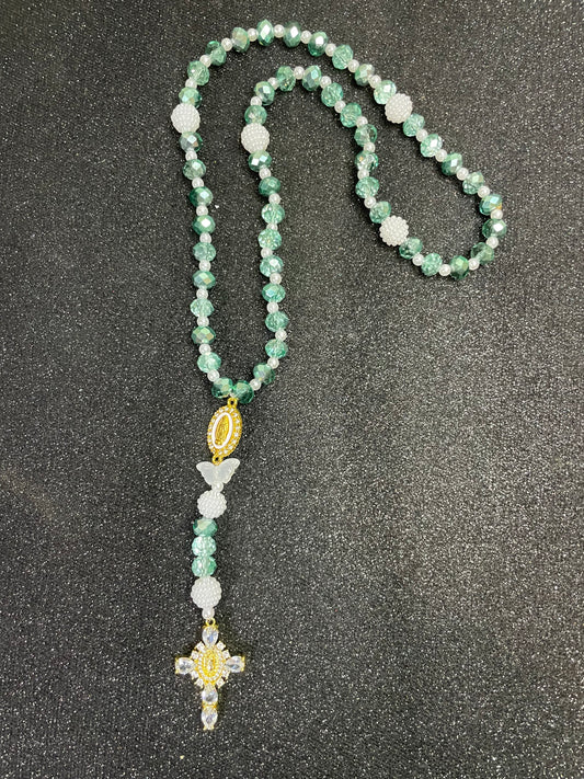 Chapelet - perles « menthe »
